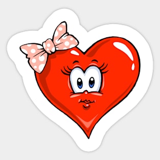 Girl Heart Sticker